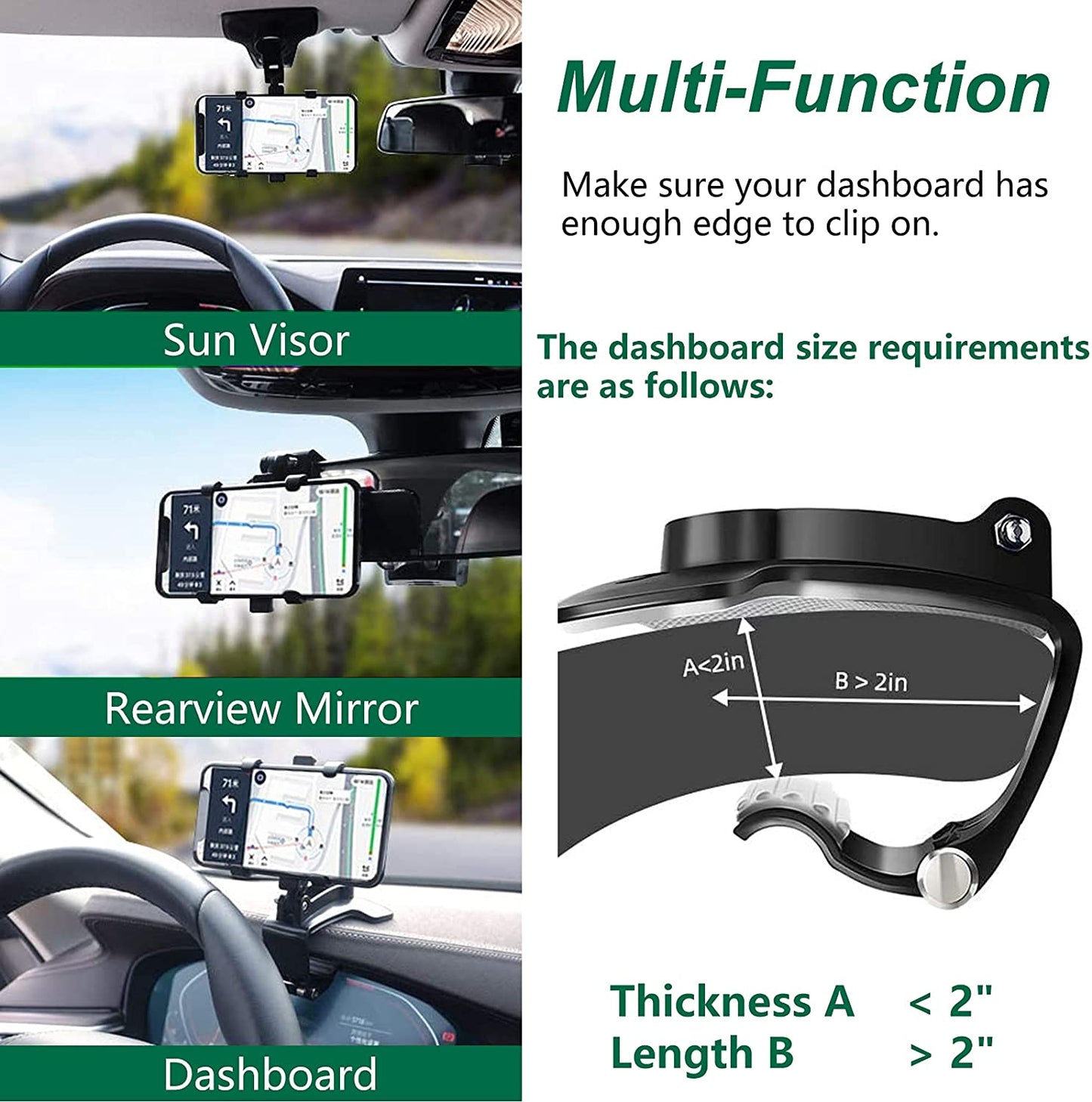 Dashboard Phone Holder